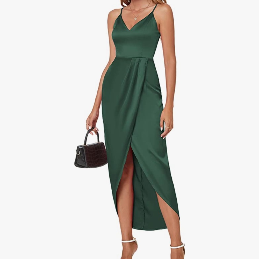 Women Sexy V Neck Backless Maxi Dress Sleeveless Spaghetti Straps Cocktail Party